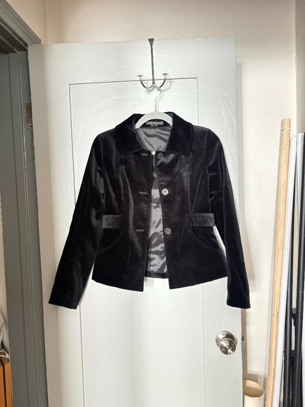 Black Velvet Theory Blazer - Size 0